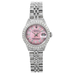 Rolex Oyster Perpetual Lady Datejust 6517 26MM Pink Diamond Dial