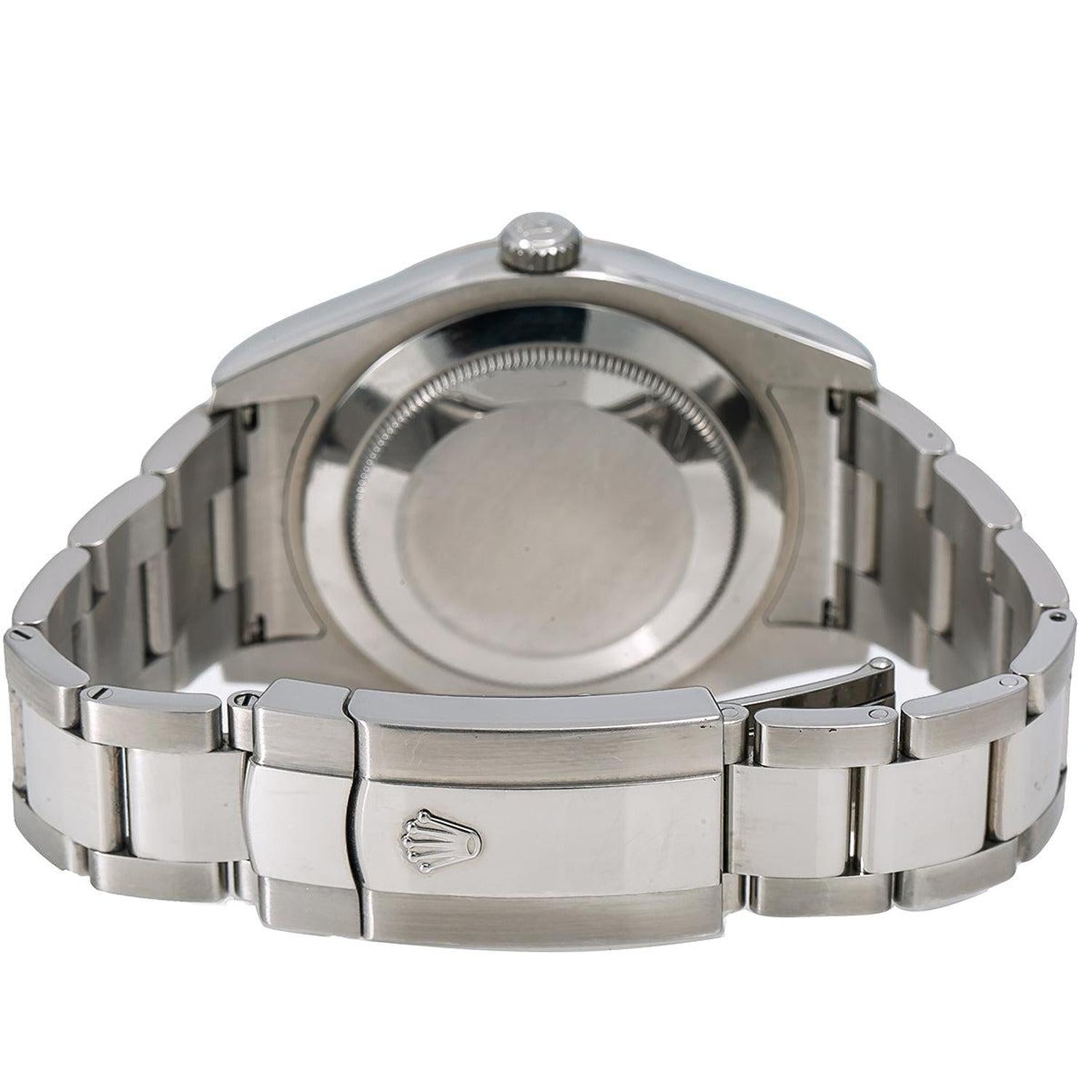 Rolex Datejust 41MM 116334 Slate Gray Diamond Dial Fluted Bezel Stainless Steel Oyster Bracelet