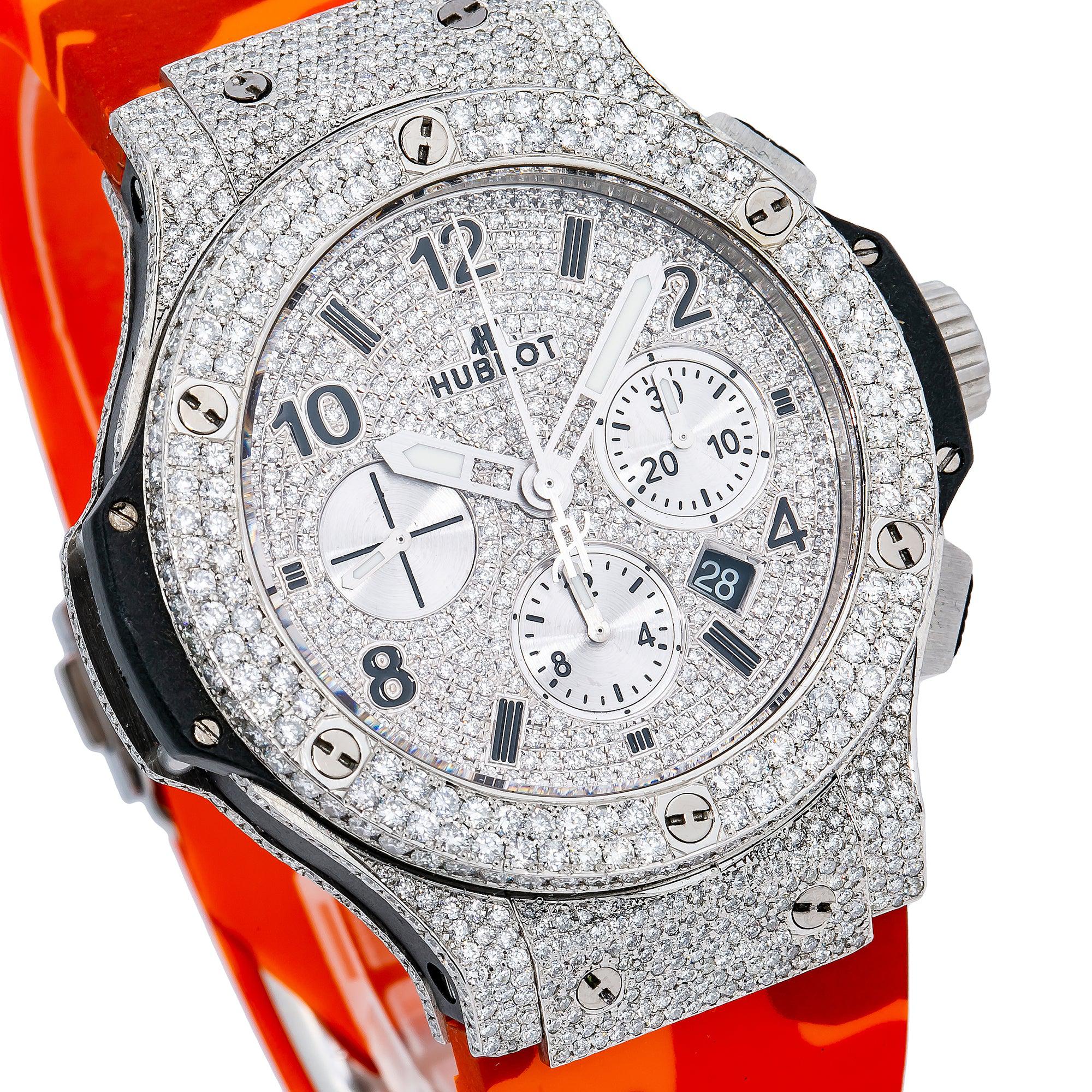 Hublot Big Bang 301.SX.1170.RX 44MM White Diamond Dial With 9.75 CT Diamonds