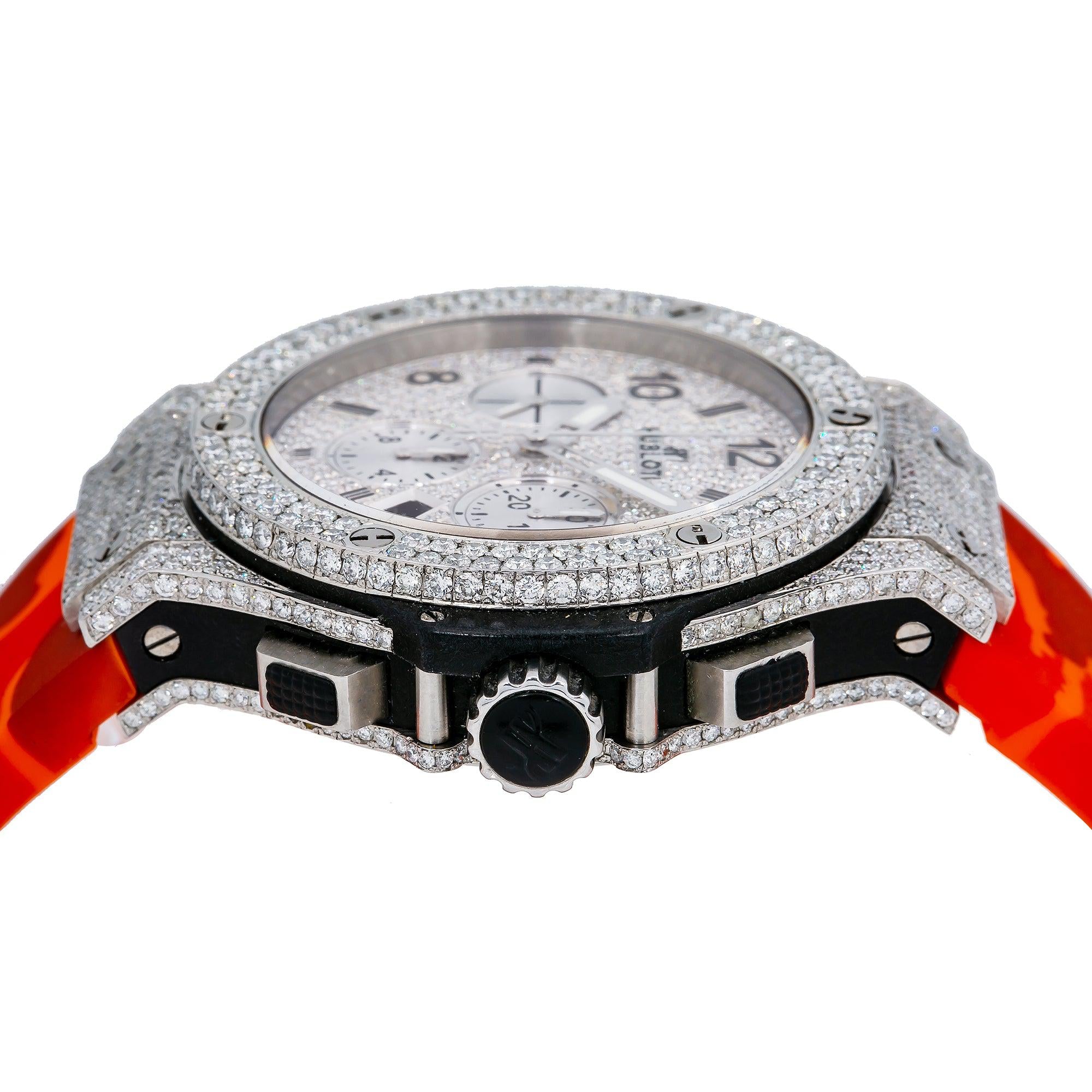 Hublot Big Bang 301.SX.1170.RX 44MM White Diamond Dial With 9.75 CT Diamonds