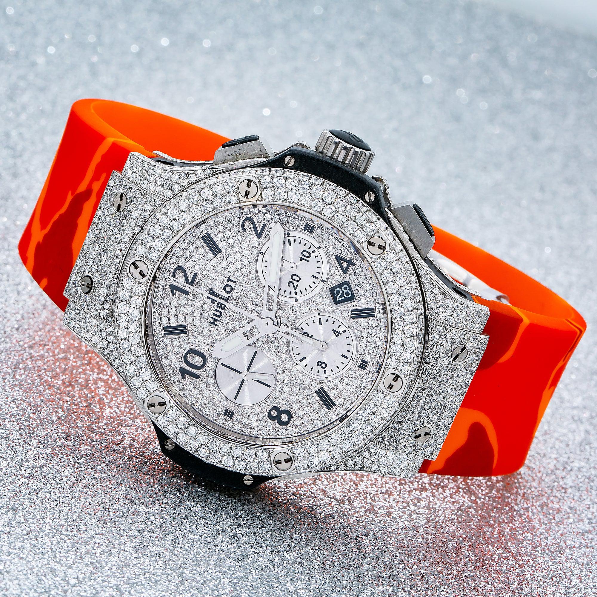 Hublot Big Bang 301.SX.1170.RX 44MM White Diamond Dial With 9.75 CT Diamonds