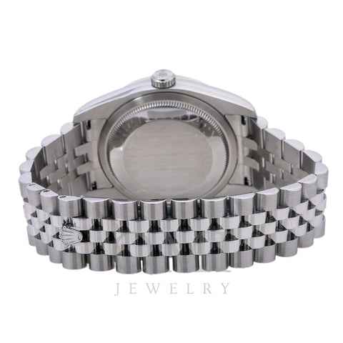 Rolex Datejust Diamond Watch, 116200 36mm, Silver Diamond Dial With 1.75 CT Diamonds