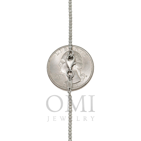 10k White Gold 2mm Moon Bead Chain Available In Sizes 18