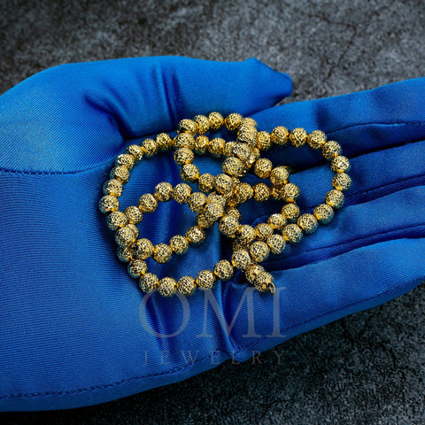 10k Yellow Gold 5mm Laser Moon Chain Available In Sizes 18