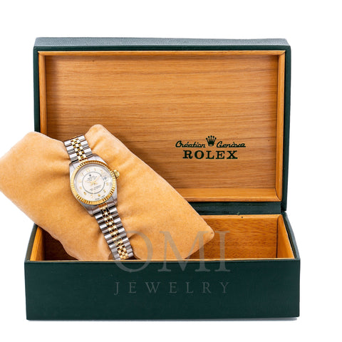 Rolex Lady-Datejust 69173 26MM White Dial With Two Tone Jubilee Bracelet