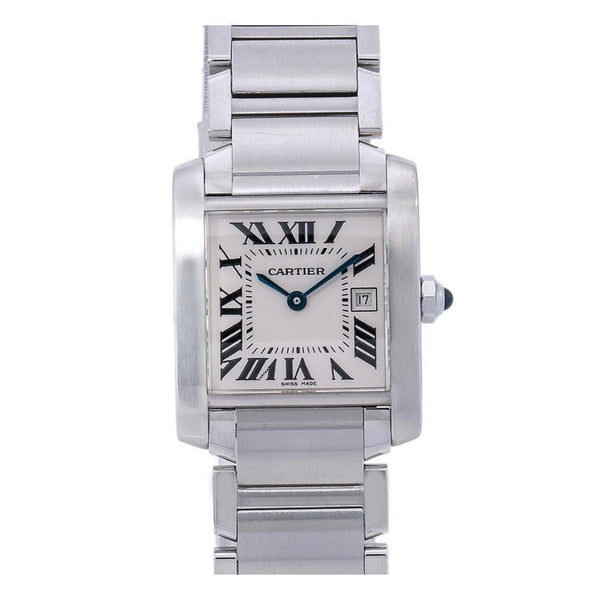 Cartier Tank Fran aise W51011Q3 25MM White Dial With Stainless