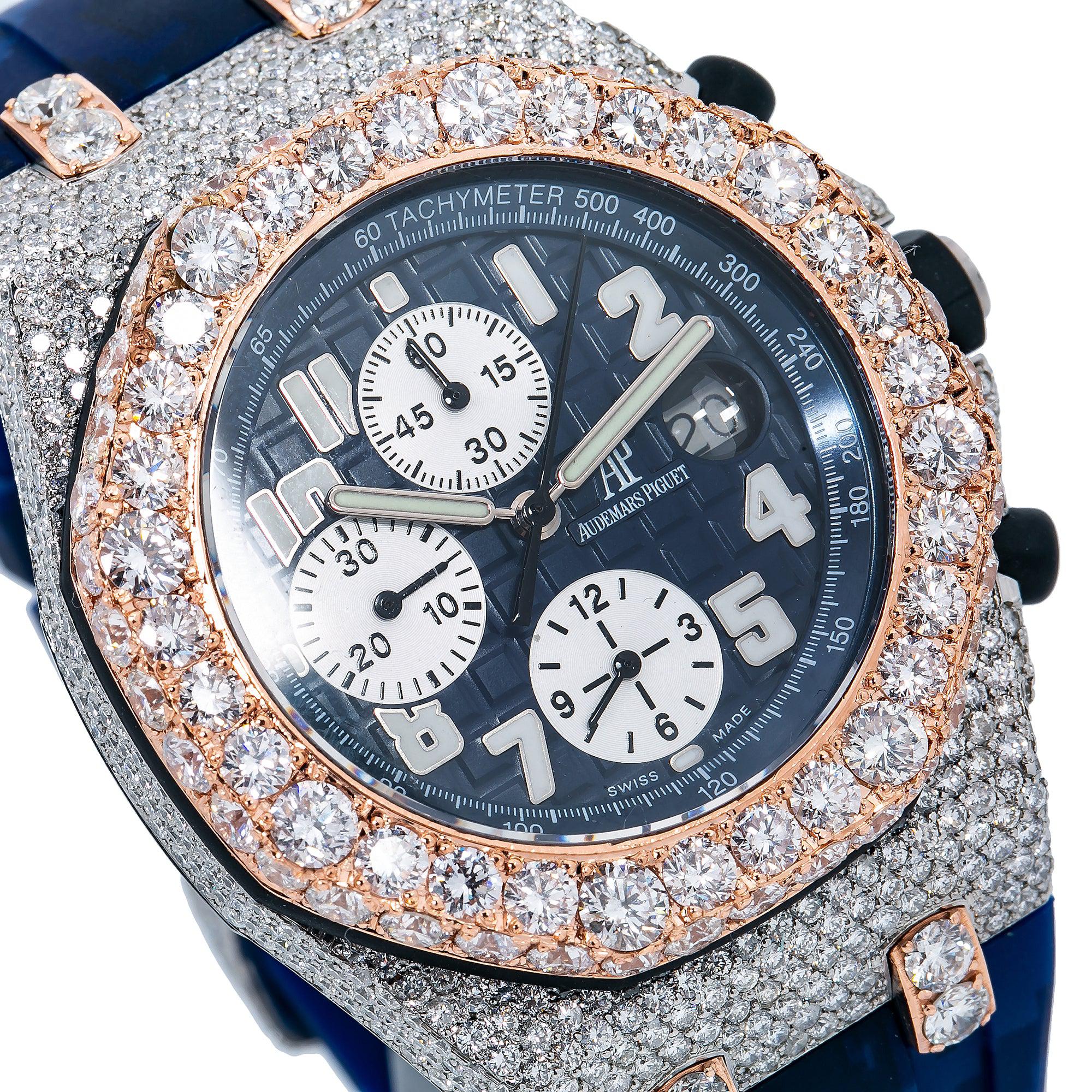 Audemars Piguet Royal Oak Offshore Chronograph 25940SK 42MM Blue Dial With Rubber Bracelet