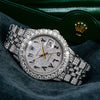Rolex Datejust 16030 36MM Silver Diamond Dial With 8.75 CT Diamonds