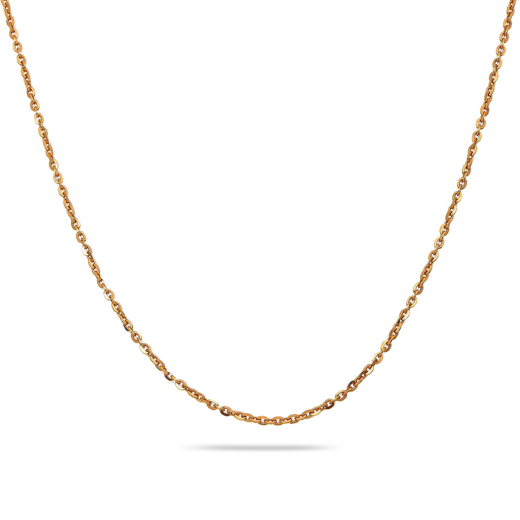 14k Rose Gold 2mm Fancy Chain Available In Sizes 18"-26"
