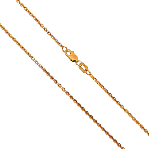 14k Rose Gold 2mm Fancy Chain Available In Sizes 18