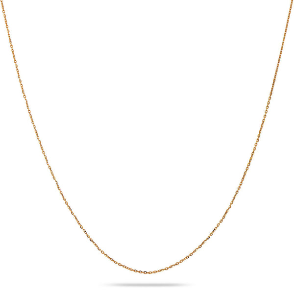 14k Rose Gold 1mm Box Chain Available In Sizes 18