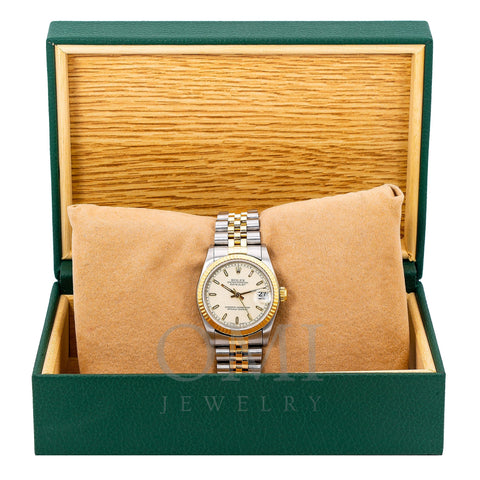 Rolex Lady-Datejust 68273 31MM Champagne Dial With Two Tone Jubilee Bracelet