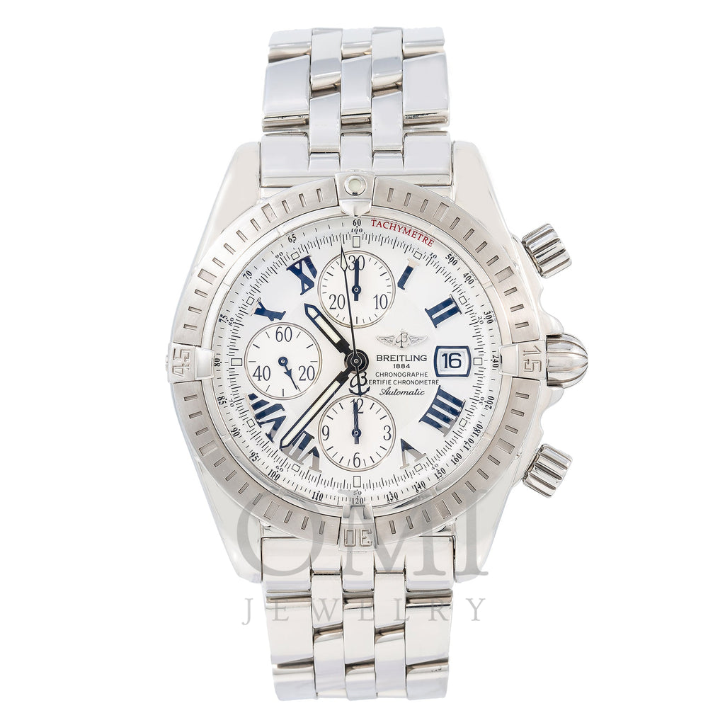 Breitling Chronomat Evolution A13356 44MM White Mother of pearl Dial With Stainless Steel Bracelet