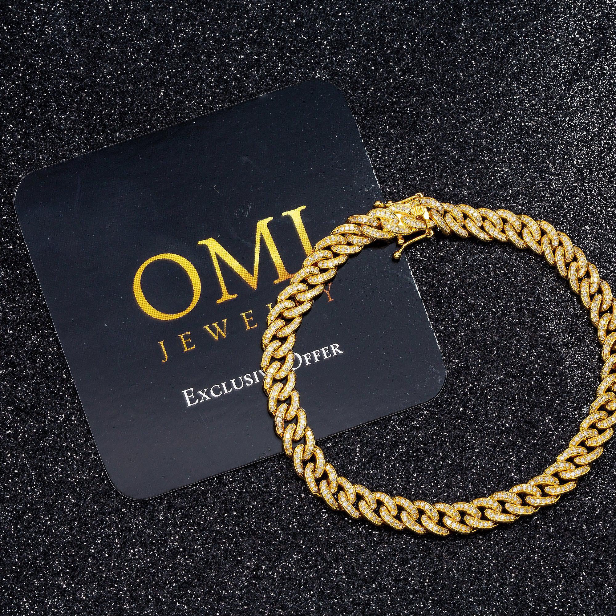 6MM MIAMI CUBAN BRACELET WITH DIAMONDS