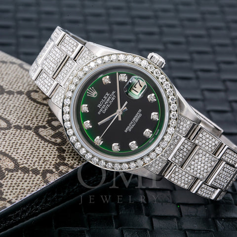 Rolex Datejust 36MM Green Diamond Dial With Stainless Steel Diamond Bracelet