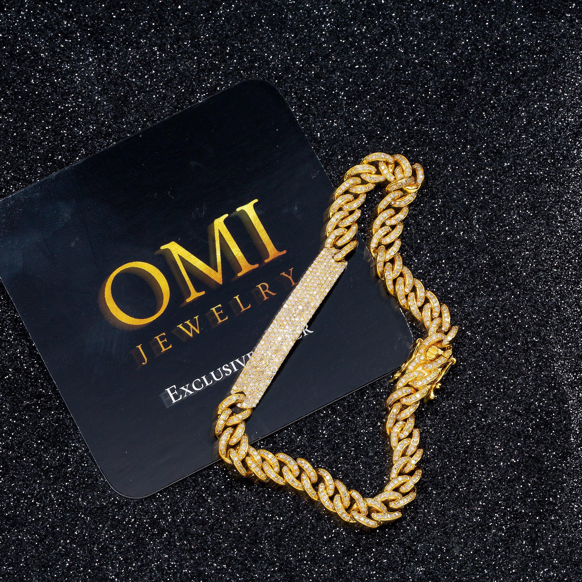 6MM MIAMI CUBAN BRACELET 2.15 CT WITH DIAMONDS