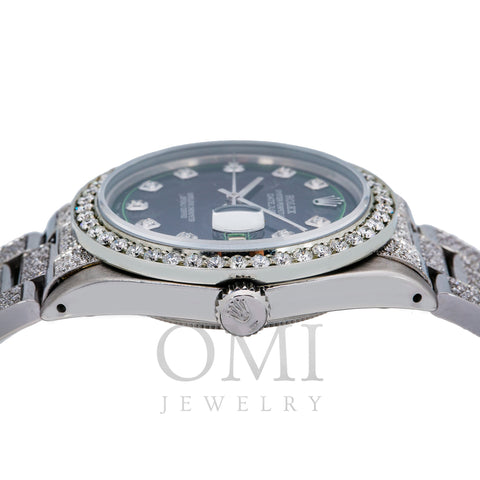 Rolex Datejust 36MM Green Diamond Dial With Stainless Steel Diamond Bracelet
