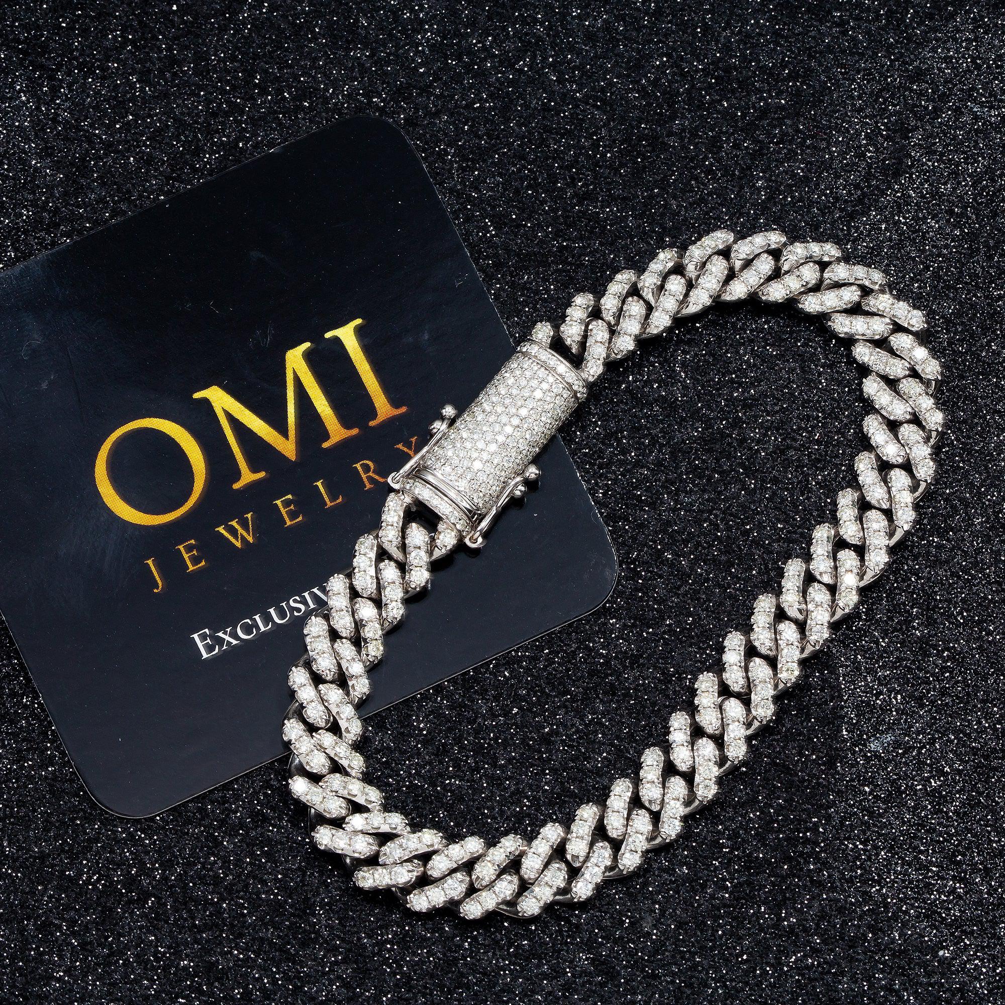 9MM MIAMI CUBAN BRACELET WITH DIAMONDS