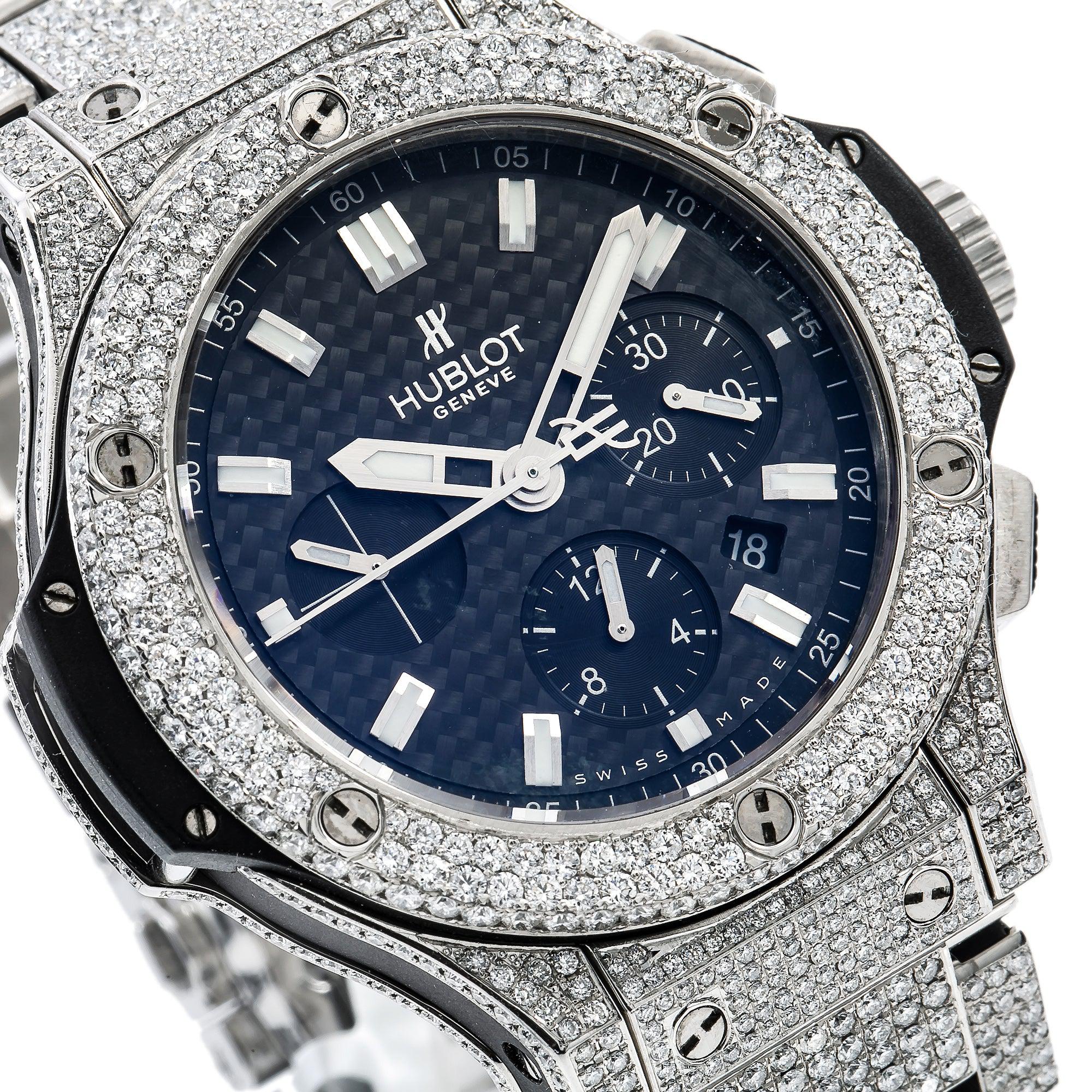 Hublot Big Bang 301.SM 44MM Black Dial With Stainless Steel Bracelet