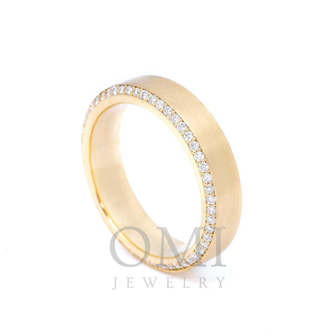 14K YELLOW GOLD RING WITH 0.98 CT  DIAMONDS