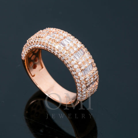 14K ROSE GOLD RING WITH 2.03 CT BAGUETTE DIAMONDS