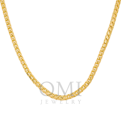 10k Yellow Gold 5mm Millennium Franco Chain Available In Sizes 18