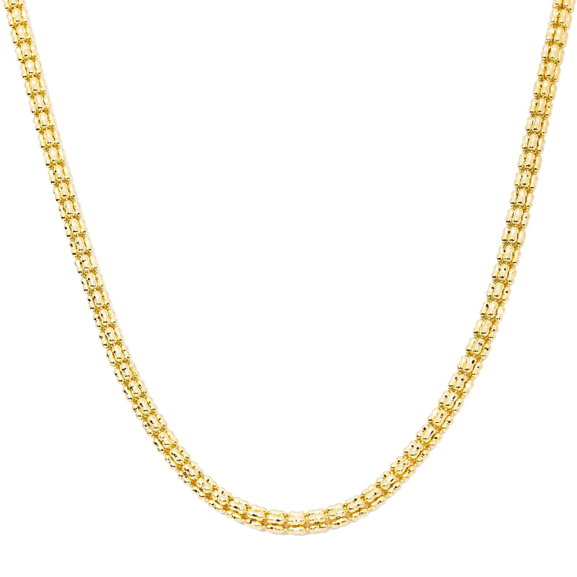 10K Yellow Gold 3.78mm Ice Chain Available In Sizes 18"-26"