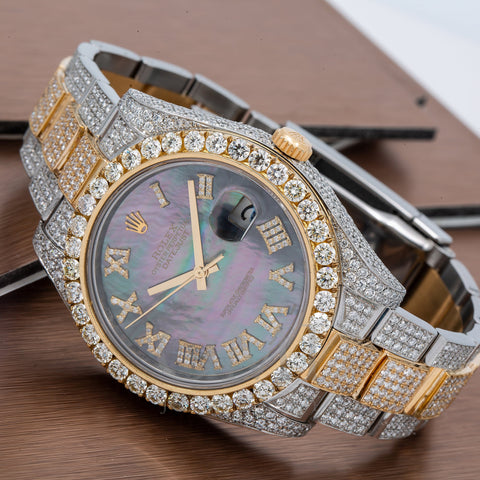 Rolex Datejust Diamond Watch, 126333 41mm, Mother of Pearl Diamond Dial With 18.75 CT Diamonds