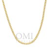 10K Yellow Gold  3.16mm Ice Chain Available In Sizes 18"-26"