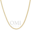 10K Yellow Gold 2.38mm Ice Chain Available In Sizes 18"-26"