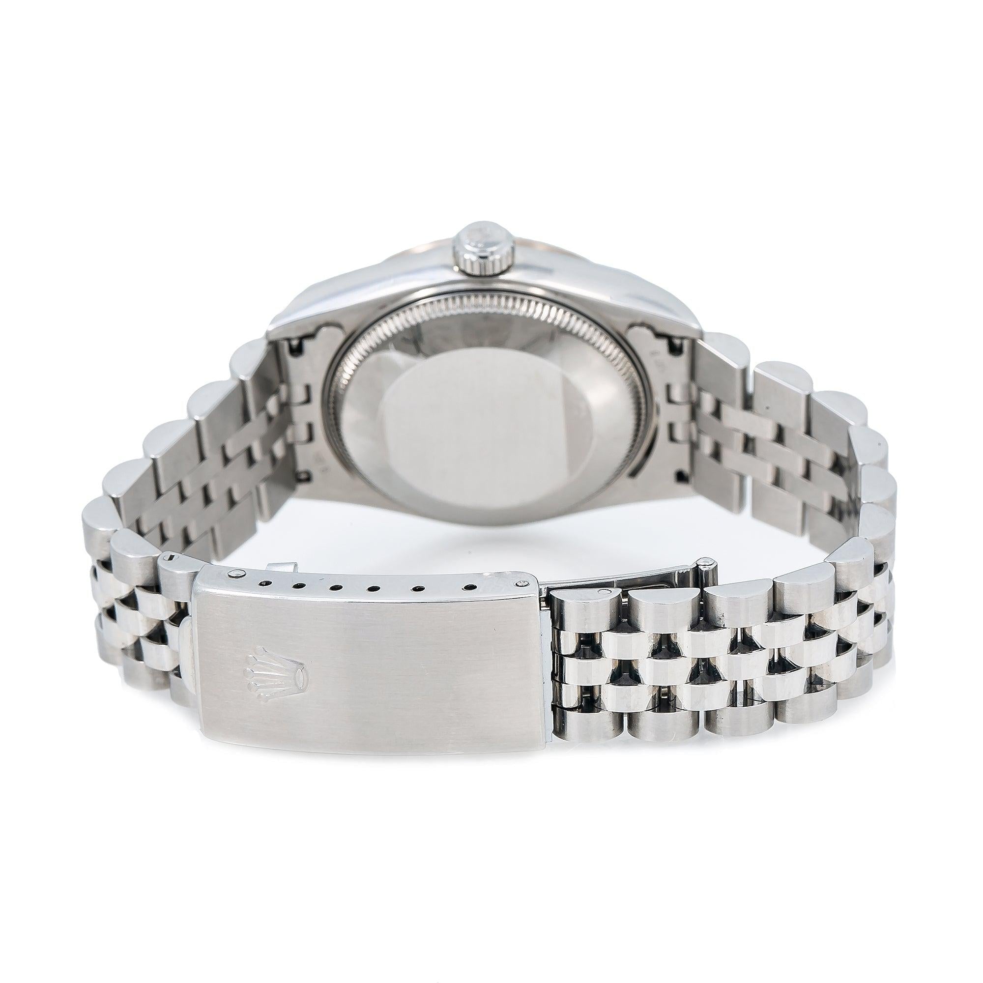 Rolex Datejust 31MM 68274 Brown Diamond Dial Fluted Bezel Stainless Steel Jubilee Bracelet