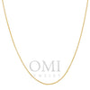 10k Yellow Gold 2mm Millennium Franco Chain Available In Sizes 18"-26"