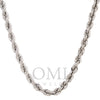 10k White Gold 7mm Millennium Rope Chain Available In Sizes 18"-26"