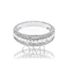 18K White Gold Ladies Ring with 0.6 CT Diamonds