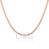 10K Rose Gold 3.40mm Ice Chain Available In Sizes 18"-26"