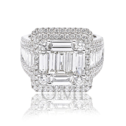 18K White Gold Ladies Engagement Ring with 1.35 CT Diamonds