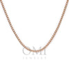 10K Rose Gold 3.35mm Ice Chain Available In Sizes 18"-26"