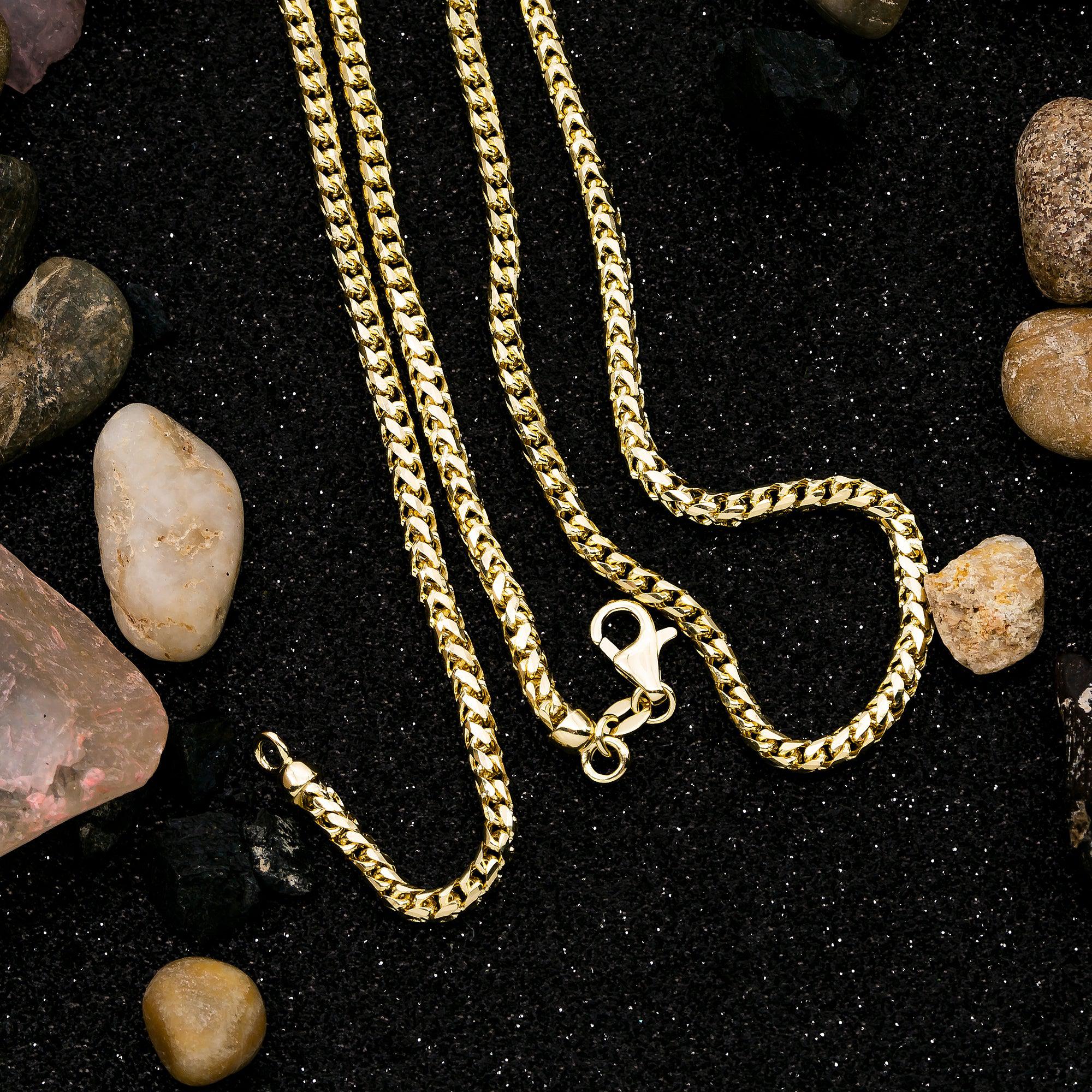 10k Yellow Gold 4mm Millennium Franco Chain Available In Sizes 18"-26"