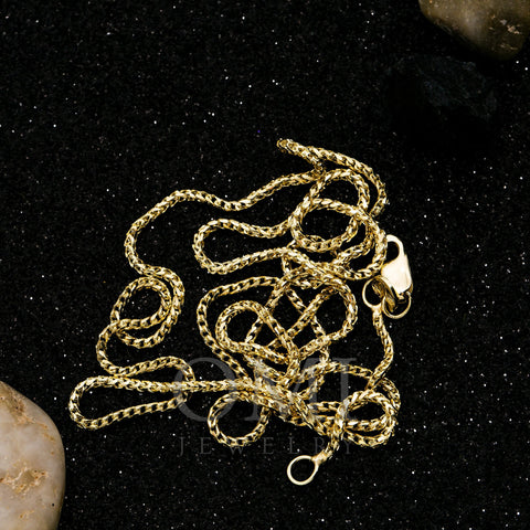 10k Yellow Gold 2mm Millennium Franco Chain Available In Sizes 18