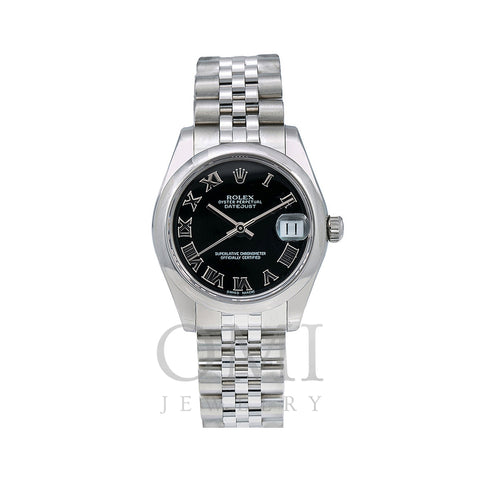 Rolex Datejust 178240 31MM Black Dial With Stainless Steel Jubilee Bracelet