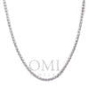 10K White Gold 2.28mm Ice Chain Available In Sizes 18"-26"