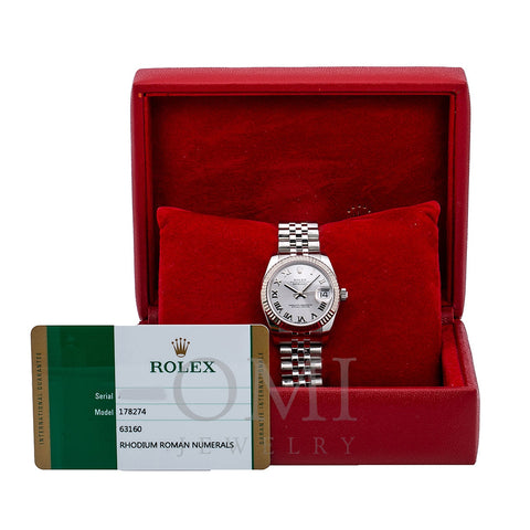 Rolex Datejust 178274 31MM Silver Dial With Stainless Steel Jubilee Bracelet