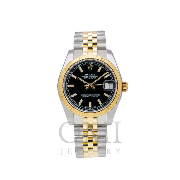Rolex Datejust 178273 31MM Black Dial With Two Tone Jubilee Bracelet