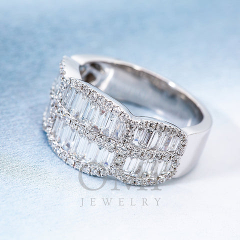 18K White Gold Ladies Ring with 1.46 CT Diamonds