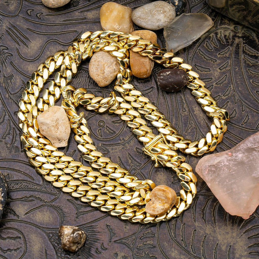 14K Yellow Gold Cuban Link Chains