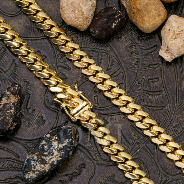 14K GOLD 24MM FLAT CUBAN LINK CHAIN - OMI Jewelry