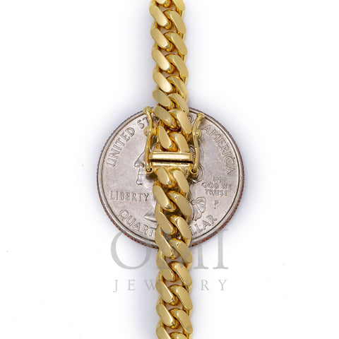 14K YELLOW GOLD 5.43MM MIAMI CUBAN LINK CHAIN AVAILABLE IN SIZES 18