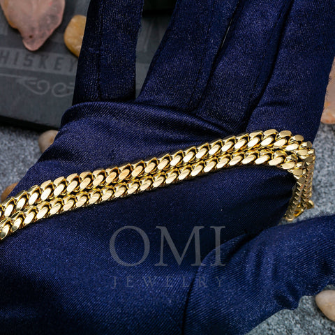 14K Yellow Gold 6.36mm Miami Cuban Chain Available In Sizes 18