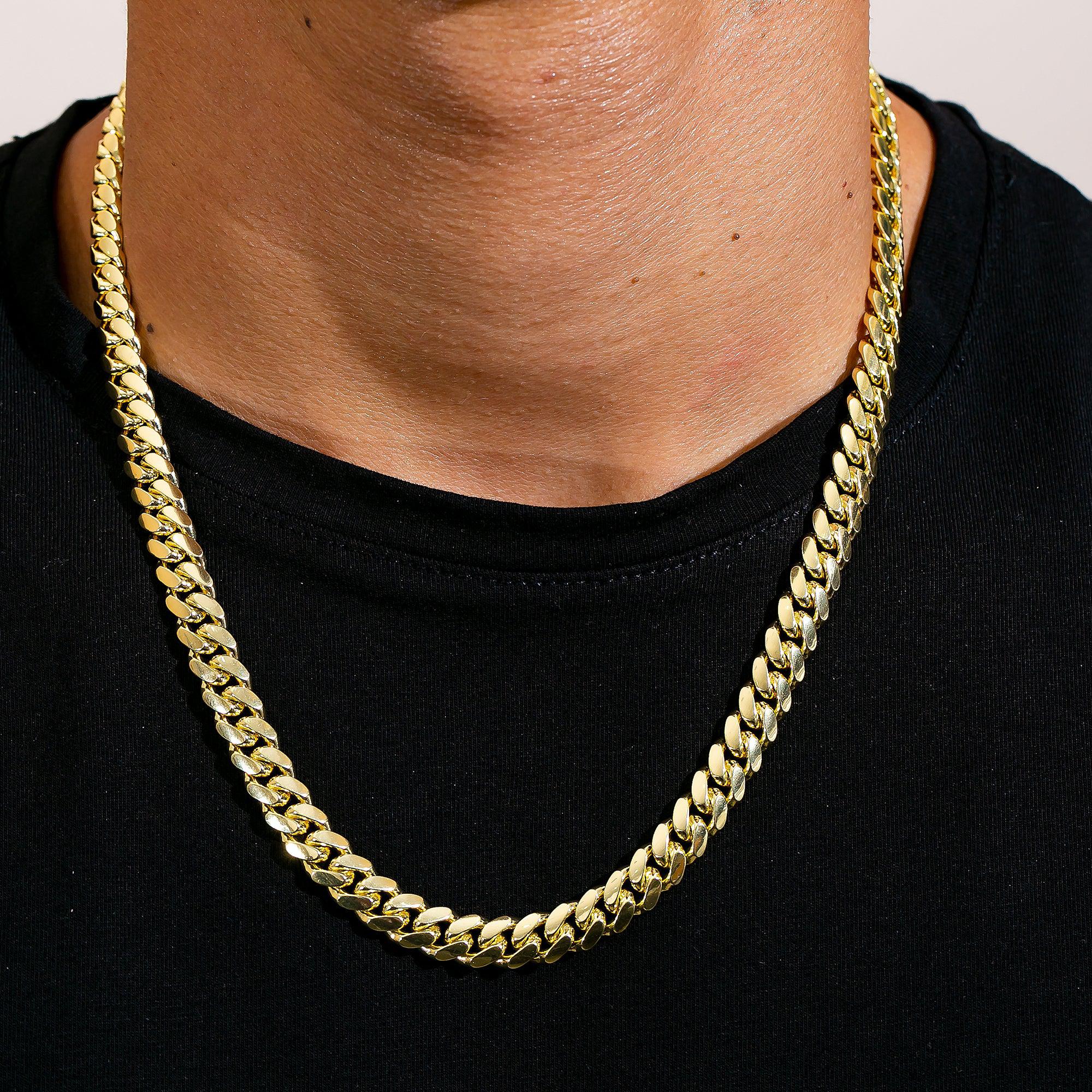 14K Yellow Gold 8.55mm Miami Cuban Link Chain Available In Sizes 18"-26"