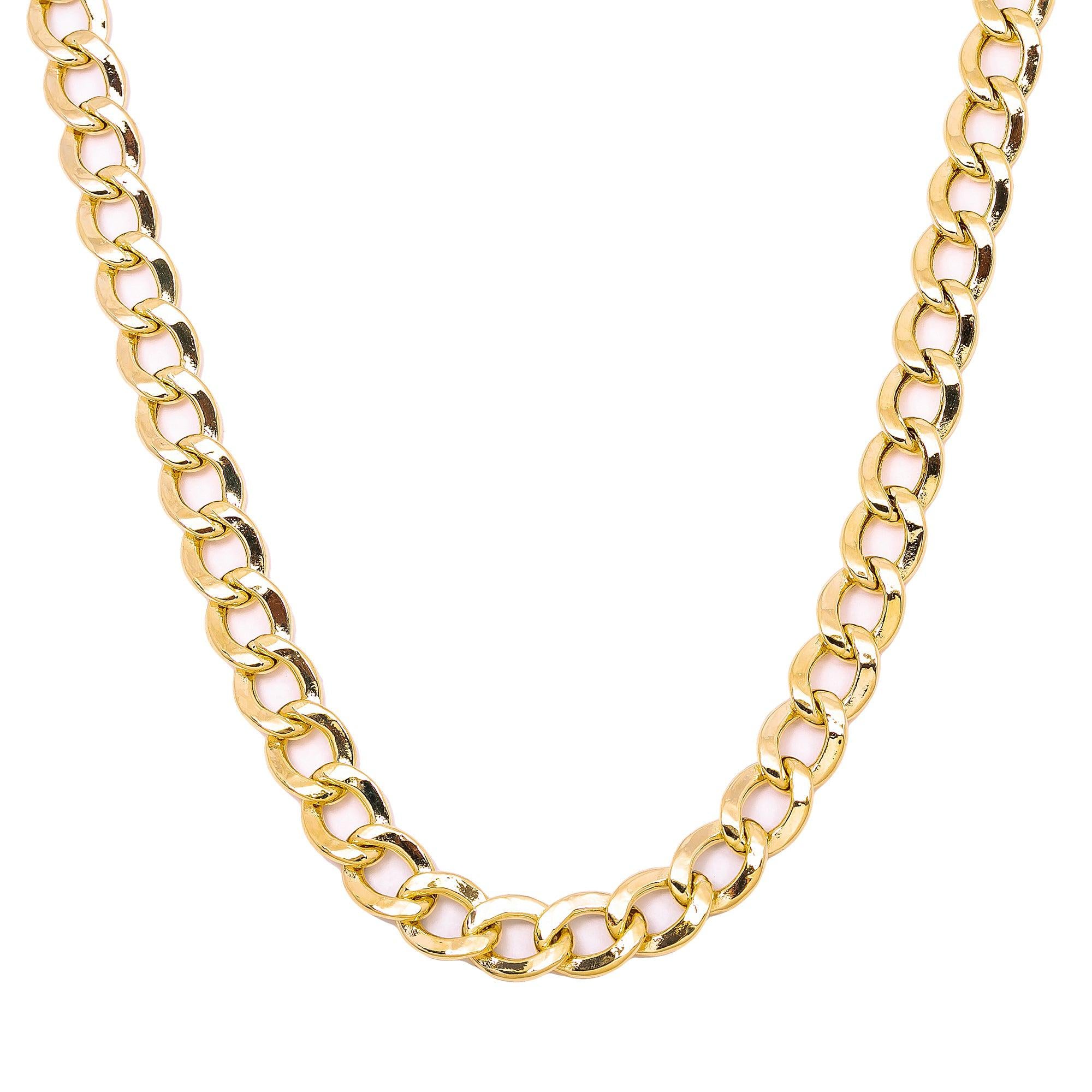 10K Yellow Gold 6.26MM Hollow Cuban Chain - Available In Sizes 18"-26"